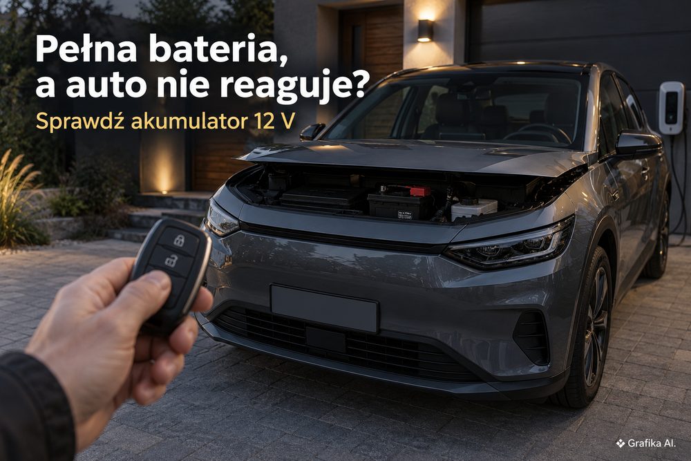 Dlaczego samochód elektryczny z pełną baterią trakcyjną może nie reagować na pilota? Rola małego akumulatora 12 V