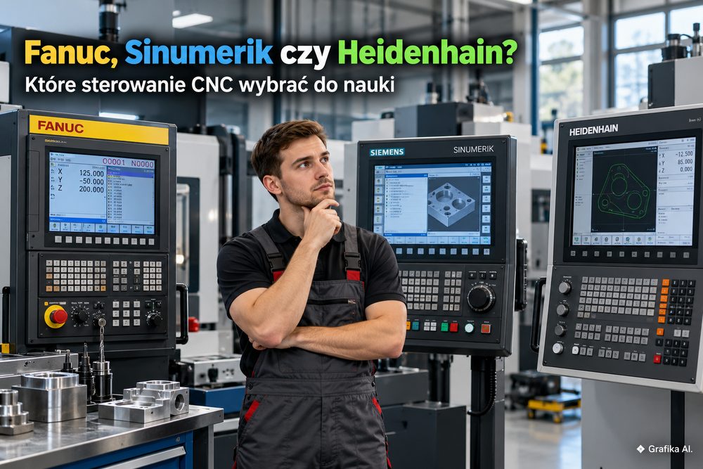 Porównanie paneli sterowania Fanuc, Sinumerik i Heidenhain